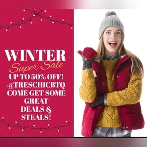 WINTER SUPER SALE-UP TO 50%OFF DESIGNER & NAME BRAND CLOTHES-BOOTS-HANDBAGS!